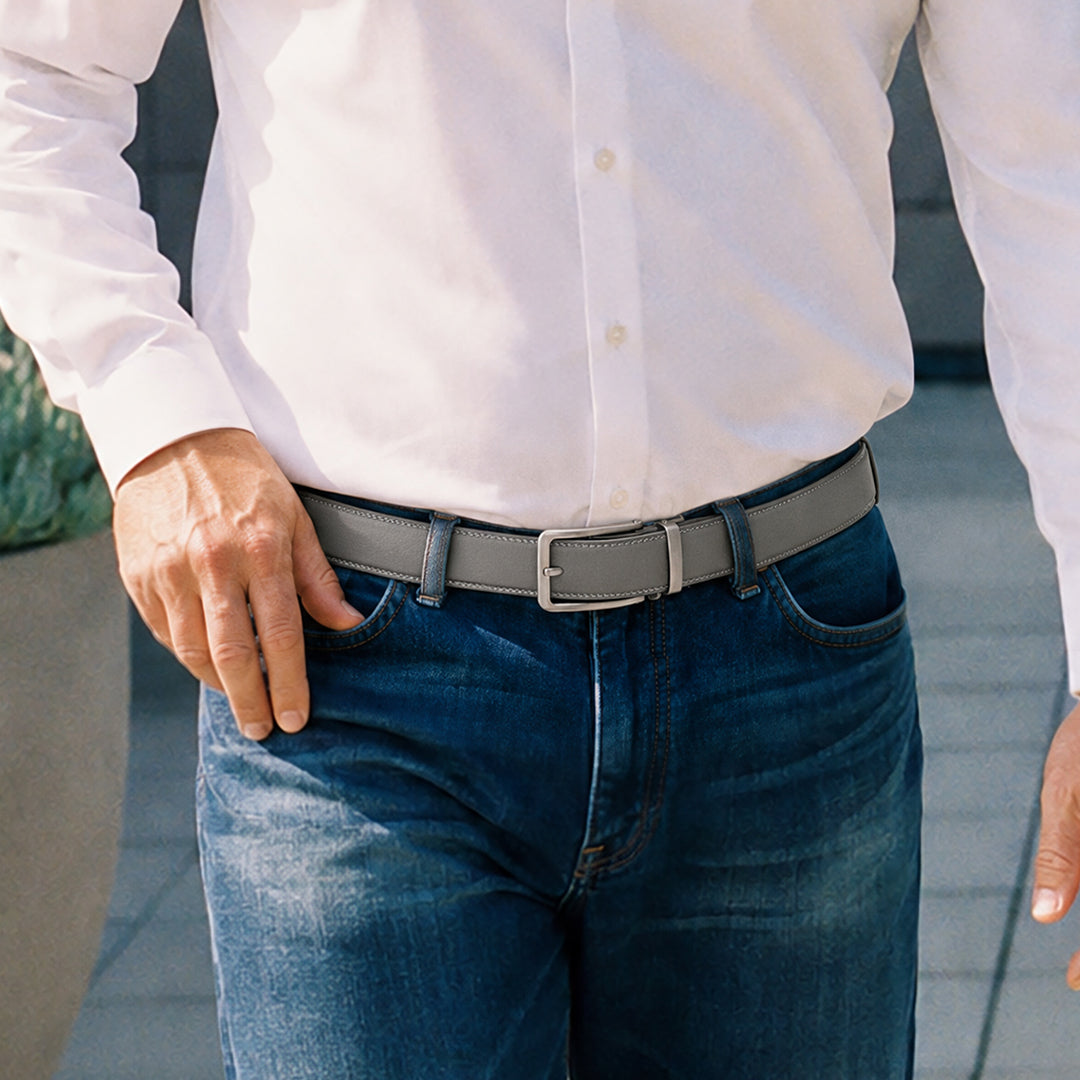 THE CLASSIC BELT - GRIGIO